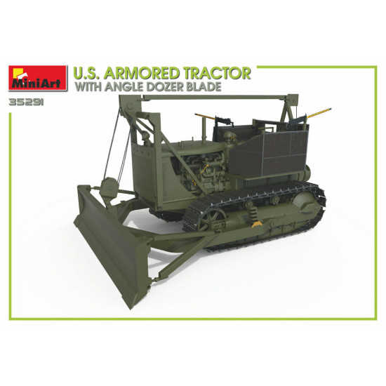 Miniart 35291 - 1/35 U.S. ARMORED TRACTOR WITH ANGLE DOZER BLADE