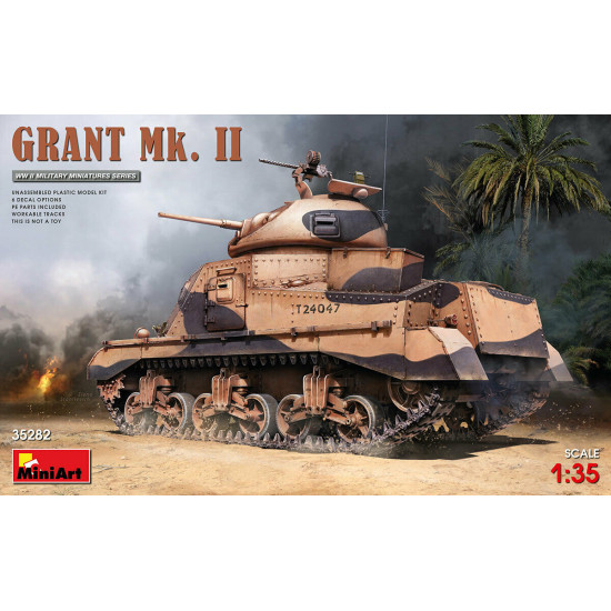 Miniart 35282 - 1/35 American medium tank GRANT Mk. II Plastic Model Kit