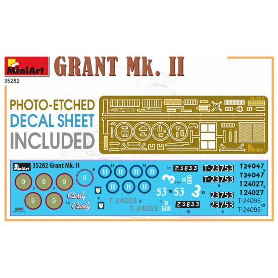 Miniart 35282 - 1/35 American medium tank GRANT Mk. II Plastic Model Kit