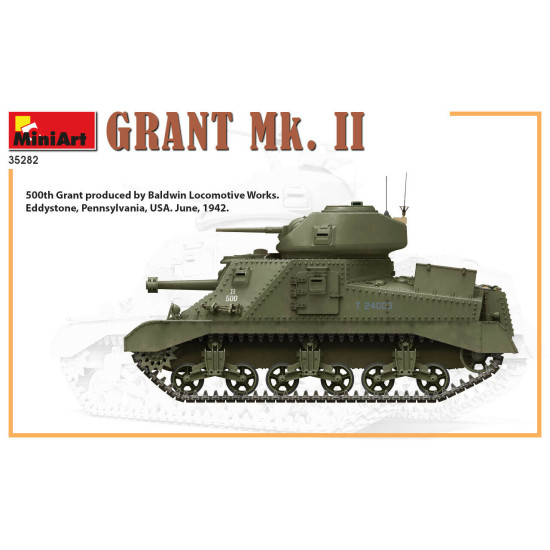 Miniart 35282 - 1/35 American medium tank GRANT Mk. II Plastic Model Kit