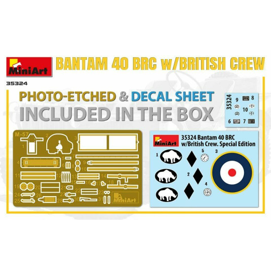 Miniart 35324 - 1/35 BANTAM 40 BRC w/BRITISH CREW. SPECIAL EDITION