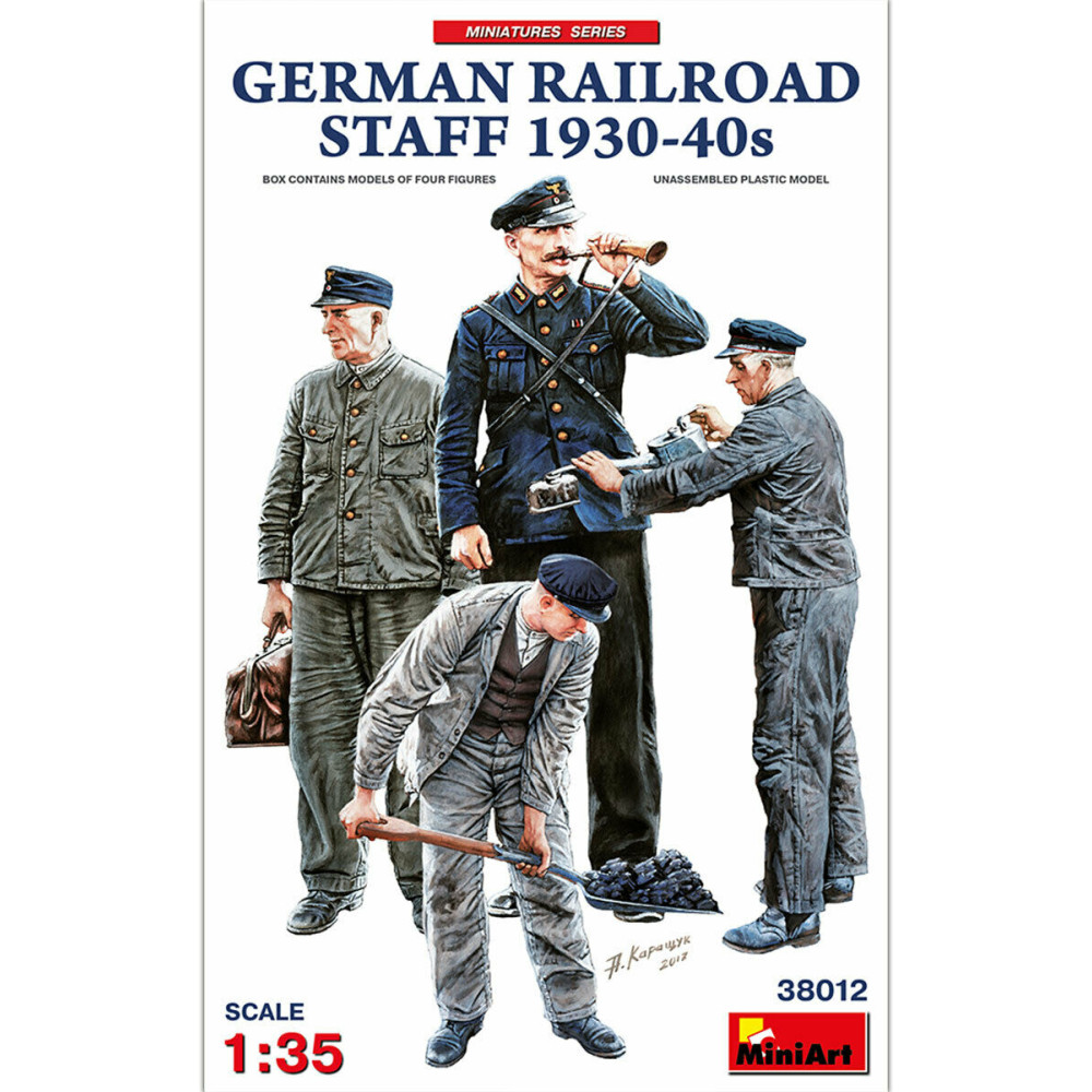 MINIART 38012 1/35 SCALE MODELGerman Railway Staff 193040s Model Kit