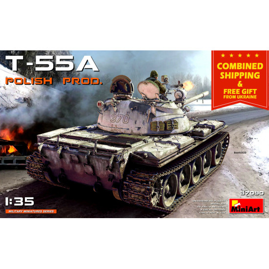 Miniart 37090 - 1/35 WW II T-55A Polish Production Scale Kit