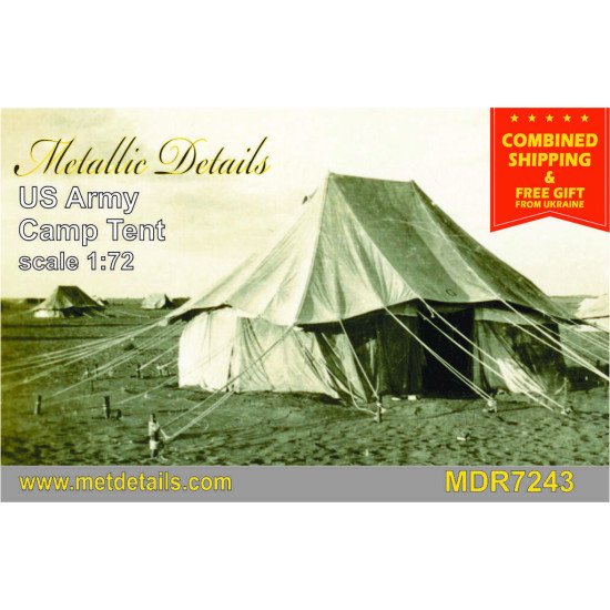 Metallic Details MDR7243 - 1/72 - U.S. Army camp tent 1 pcs.