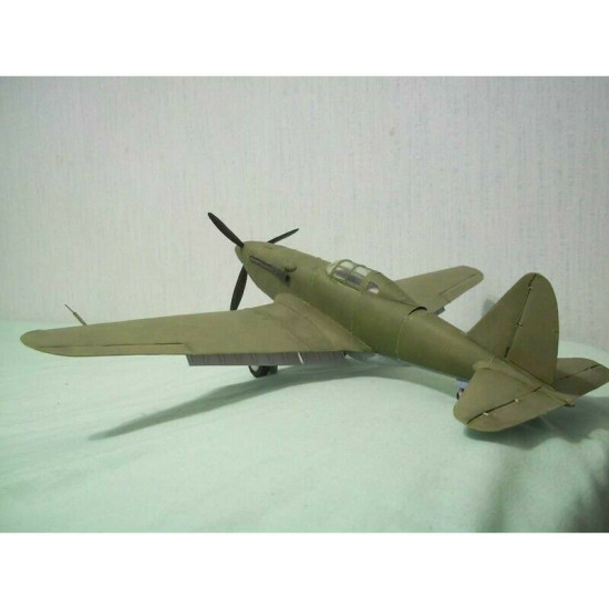 Paper Model Kit Fighter Su-1 (I-135) 1/33 Orel 261 Military Aviation USSR, 1940