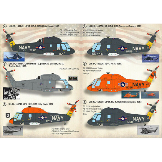 Print Scale 72-400 - 1/72 scale - Kamon Sea Sprite Part 1, Decal for helicopter