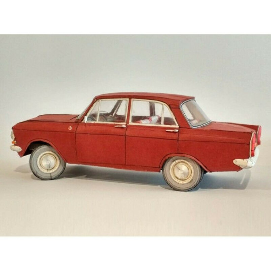 Model Kit Car Moskvich-408 1/25 Orel 268 Civil Engineering, USSR, 196