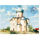 Paper Model Kit Church of the Savior on Nereditsa 1/50 Orel 283 Architecture Novgorod Republic, 1198