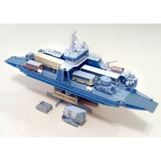 Paper Model Kit Margarets Justice Ferry 1/200 Orel 294 Civil Fleet, Canada 2017