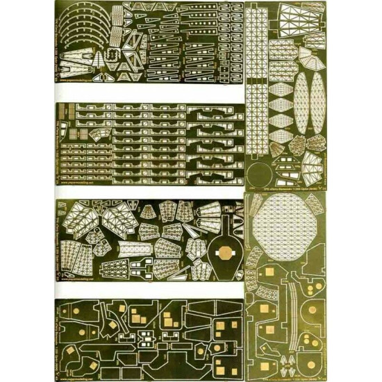 Photo-Etched for Orel 81/1 Mine trap Marty 1/200 1 plate (145 mm x 63 mm)