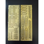 Photo-Etched for Orel 285/1 Armadillo Choctaw 1/200 Navy France, 1897
