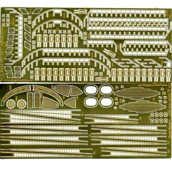 Photo-Etched for Orel 292/1 Passenger ship Great Western 1/200 Civil Fleet United Kingdom, 1838