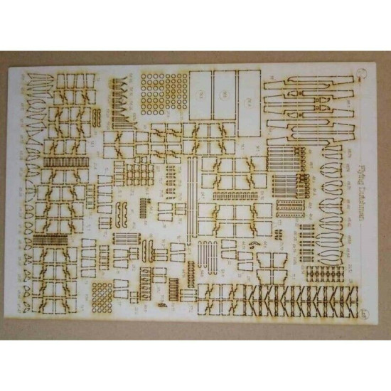 Laser Cutting for Orel 260/2 Galleon Flying Dutchman 1/100 Pirates of the Caribbean