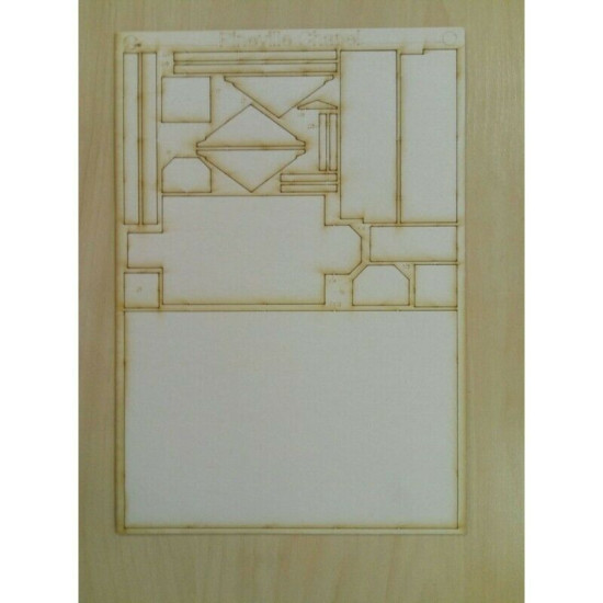 Laser Cutting for Orel 265/2 Chapel Pineville Chapel 1/150 Architecture USA, 1810