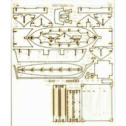 Laser Cutting for Orel 271/2 Brig Pantaloon 1/200 Navy, United Kingdom, 1831