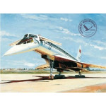 Laser Cutting for Orel 281/2 Passenger aircraft Tu-144 1/100 Civil Aviation USSR, 1975