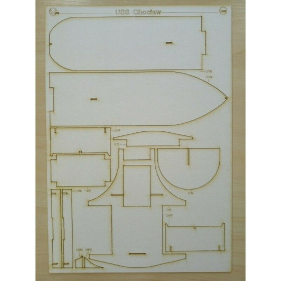 Laser Cutting for Orel 285/2 Armadillo Choctaw 1/200 Navy, USA, 1863