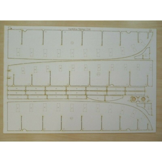 Laser Cutting for Orel 286/2 Battleship Santisima Trinidad 1/100 Navy, Spain, 1795