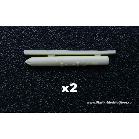 5x90mm B-13L Tulumbas unguided rocket pod (2pcs.) RESIN 1/72 Armory ACA7217