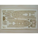 Wooden veneer decks for Orel 280/3 Steamboat frigate Vladimir 1/200 Navy, Russia, 1850