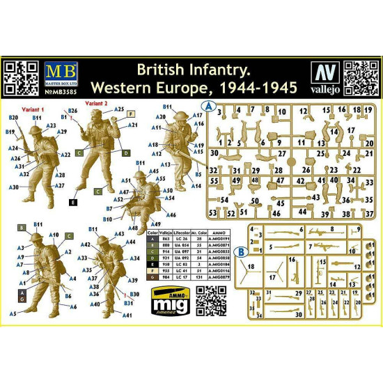 Master Box 3585 - 1/35 - British Infantry. Western Europe. 1944-1945 WWII