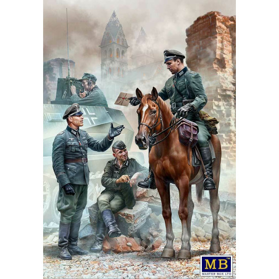 Master Box 35212 - 1/35 - Urgent Dispatch. German Military Men, WW II era