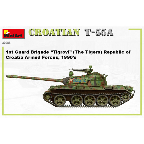 Miniart 37088 - 1/35 - CROATIAN T-55A - Soviet tank Military Miniatures 117 mm