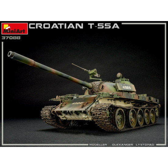 Miniart 37088 - 1/35 - CROATIAN T-55A - Soviet tank Military Miniatures 117 mm