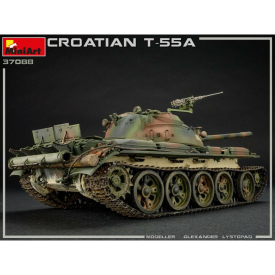 Miniart 37088 - 1/35 - CROATIAN T-55A - Soviet tank Military Miniatures 117 mm