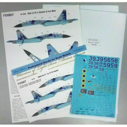 Decal Set for Sukhoi Su-27P, Ukranian Air Forces, digital camouflage (decals with masks) 1/48 Scale Foxbot 48-047A