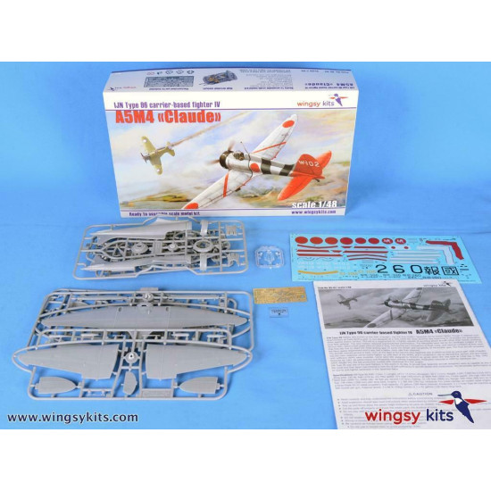 IJN Type 96 carrier-based fighter IV A5M4 Claude 1/48 Wingsy Kits D5-02