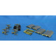 Bundle lot of Metallic Details MD14434+MD14435 C-5B Galaxy + Antennas,Wheel bays