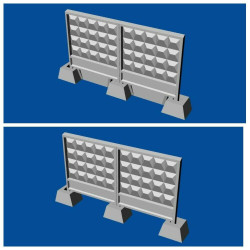 Bundle Metallic Details 1/144 MDR14401+MDR14402 Russian concrete fence PO2+PO2m