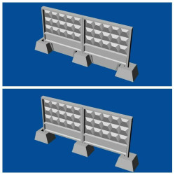 Bundle Metallic Details 1/144 MDR14403+MDR14404 Russian concrete fence PO3+PO3m