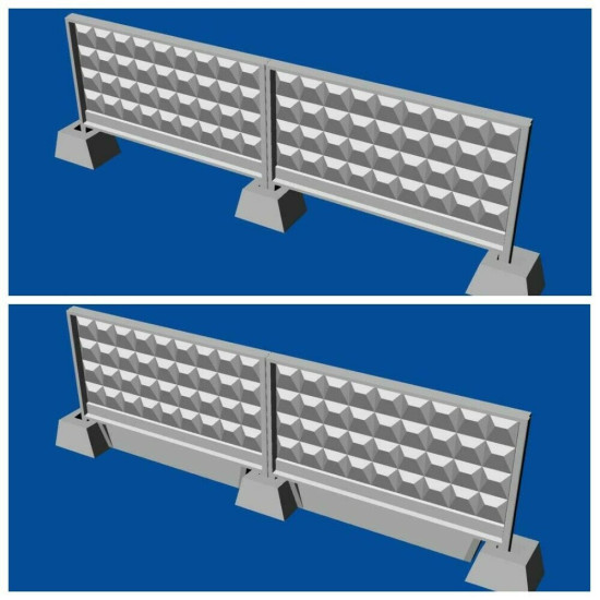 Bundle Metallic Details 1/144 MDR14405+MDR14406 Russian concrete fence P6V+P6Vm