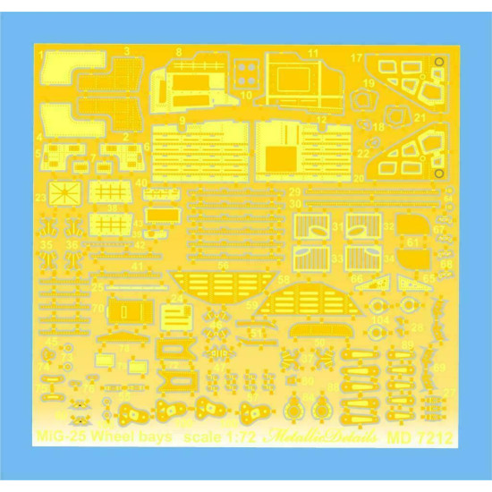 Bundle Metallic Details 1/72 MD7211+MD7212+MD7213+MD7214+MD7215 Detailing Set