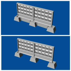 Bundle Metallic Details 1/72 MDR7205+MDR7206 Russian concrete fence PO-3+PO-3m