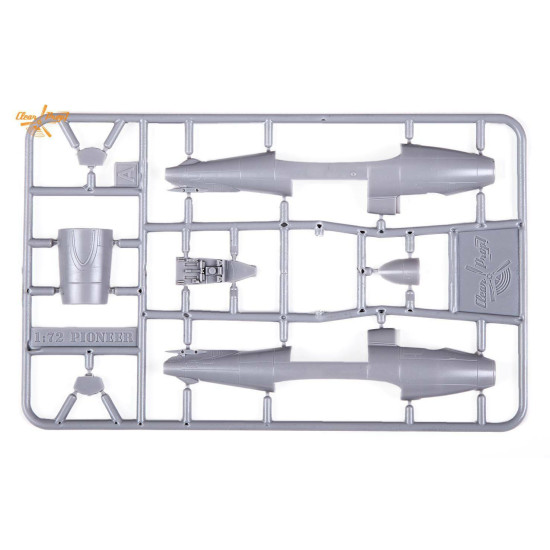 Clear Prop - Gloster E28/39 Pioneer CP72001, 1/72 scale model kit, Length 107 mm