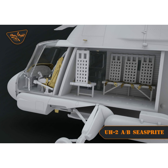 Clear Prop CP72002 - 1/72, UH-2A/B Seasprite, scale model kit, Length 223 mm