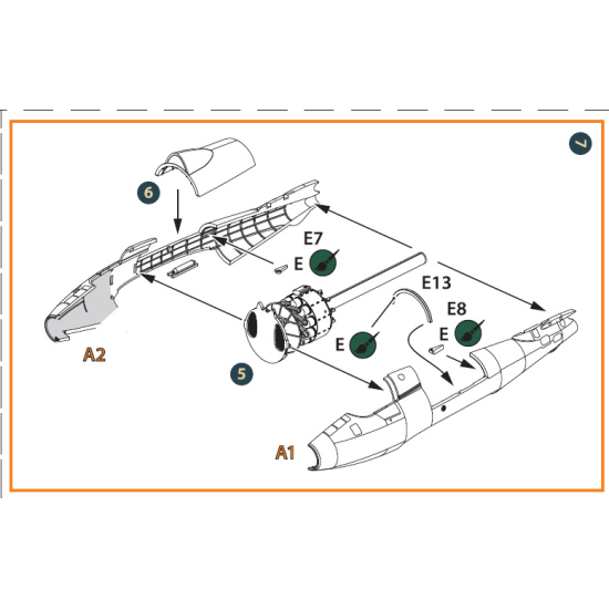 Clear Prop CPA72006 - 1/72 Gloster E28/39 Pioneer engine set, scale model kit