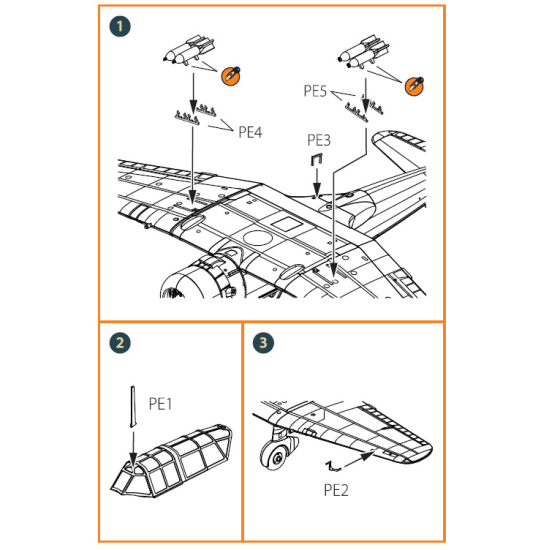 Clear Prop CPA144001 - 1/144, La-5 (early version) painting mask, scale model kit