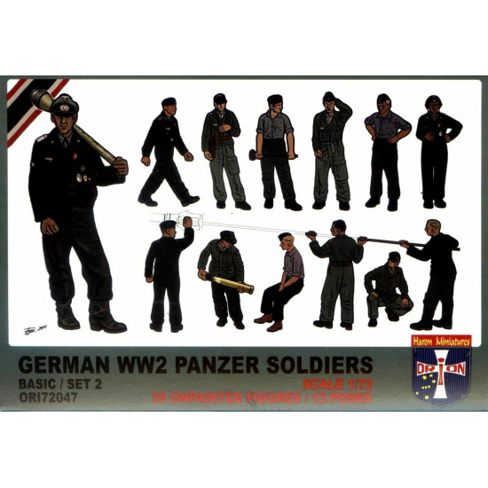Bundle lot of Orion 72045+72047 WWII German Panzer Soldiers Basic Set 1,2 1/72 scale