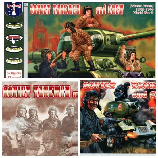 Orion 72042 WWII Soviet Red Army Tankmen and Crew 1943-1945 1/72 scale model kit