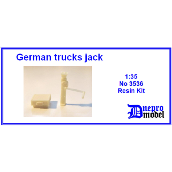 Dnepro Model DM3536 - 1/35, German Trucks Jack WWII, Resin kit, parts - 20 pcs