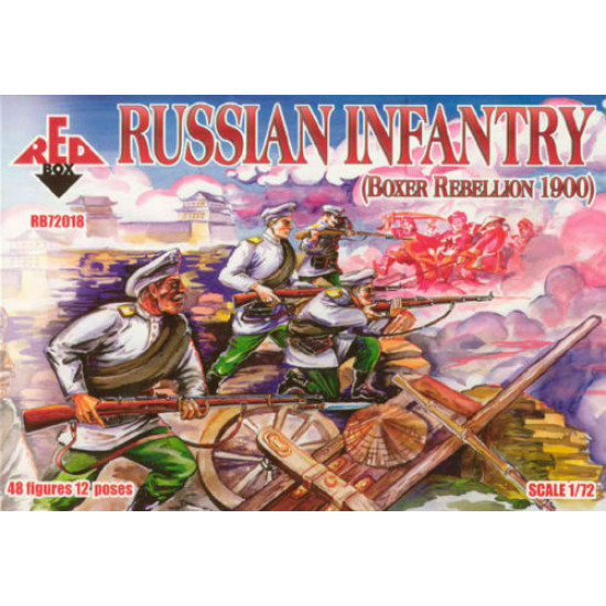 Bundle lot of Red Box Russian Sailors 48+Boxer Rebellion 72018+72019 1/72 scale