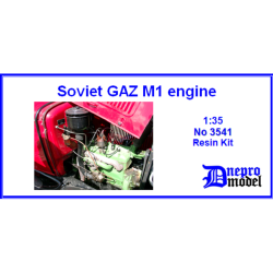 Dnepro Model DM3541 - 1/35, Soviet GAZ M1 Engine scale model, Resin Kit - 8 pcs