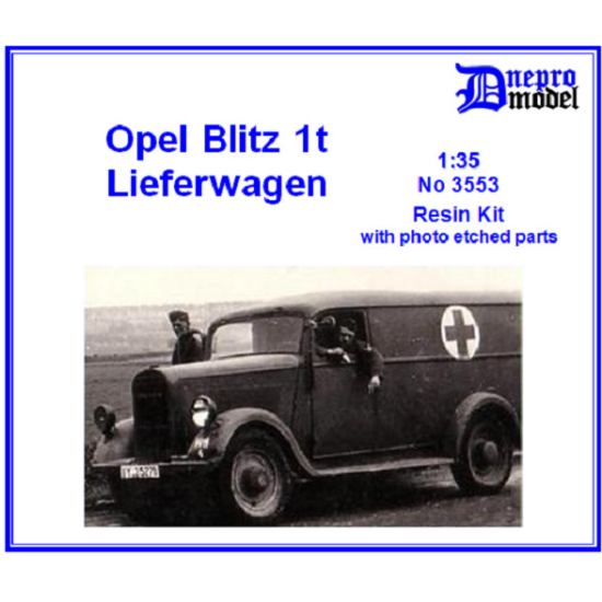 Dnepro Model DM3553 - 1/35, Opel Blitz 1t Lieferwagen, scale resin model kit