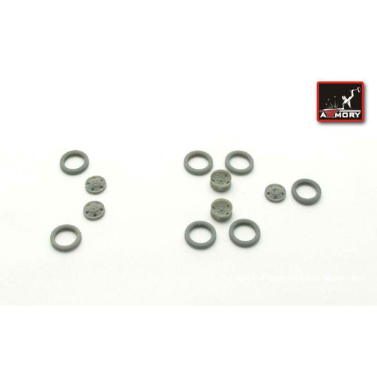 GAZ-AA wheels set (7pcs.) for ACE/MW/UM kits RESIN 1/72 Armory AC7202+