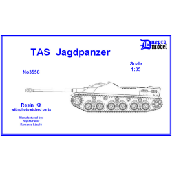 Dnepro Model DM3556 - 1/35 TAS Jagdpanzer, WWII, scale model resin kit
