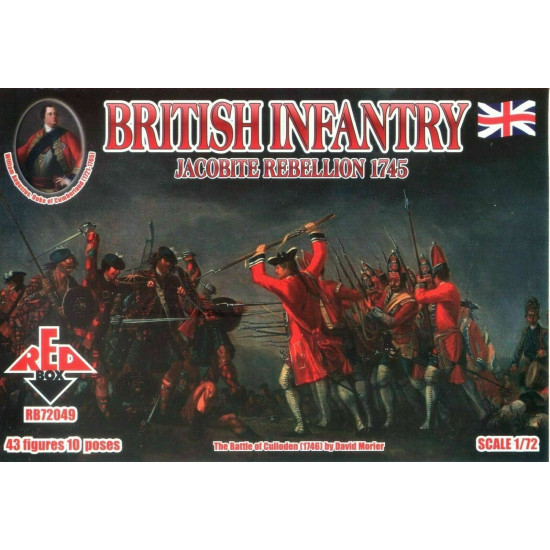 Bundle lot of Red Box Jacobite Rebellions British Infantry72049+72050+72051 1/72